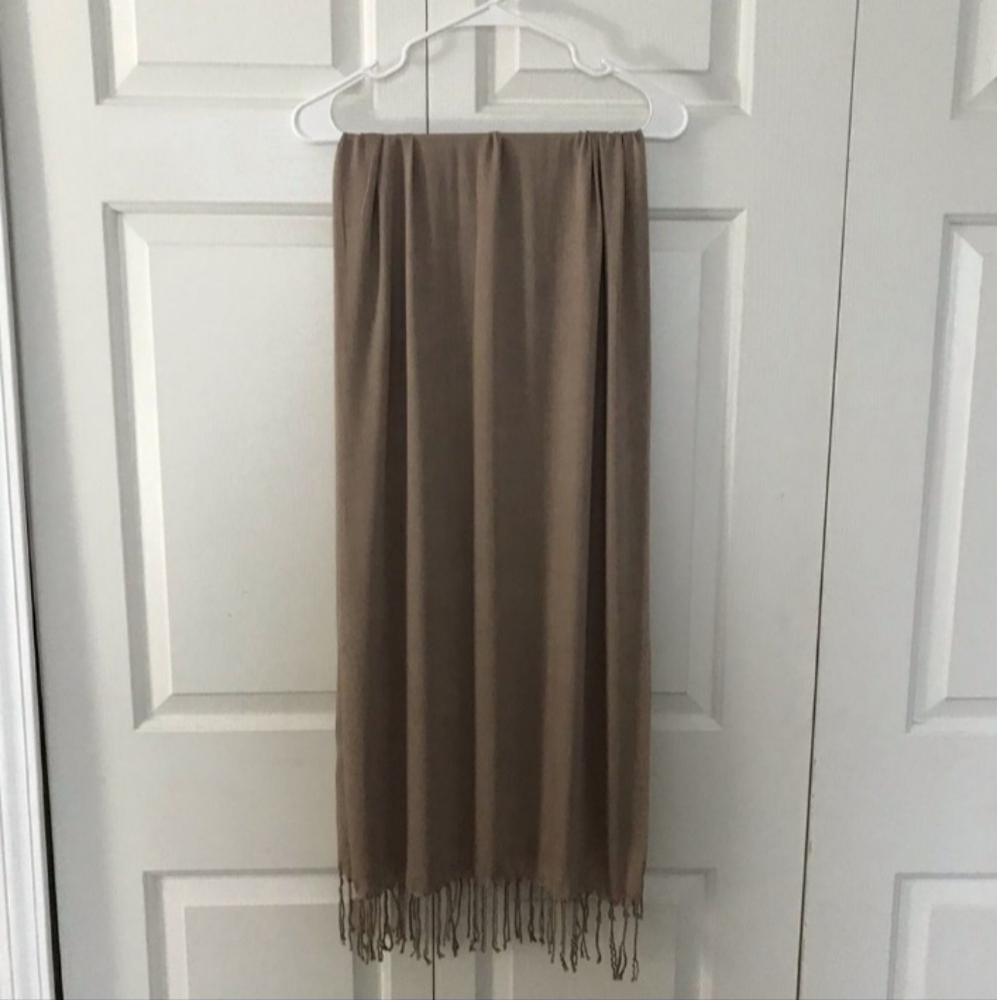 Pashmina scarf tan/beige